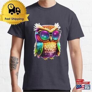 Colorful Cool Owl Classic T-Shirt